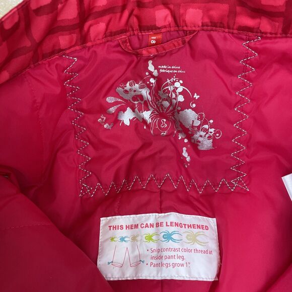Spyder Snowboard Ski Snow Pants Girls Pink Print Size 18 - Picture 11 of 15
